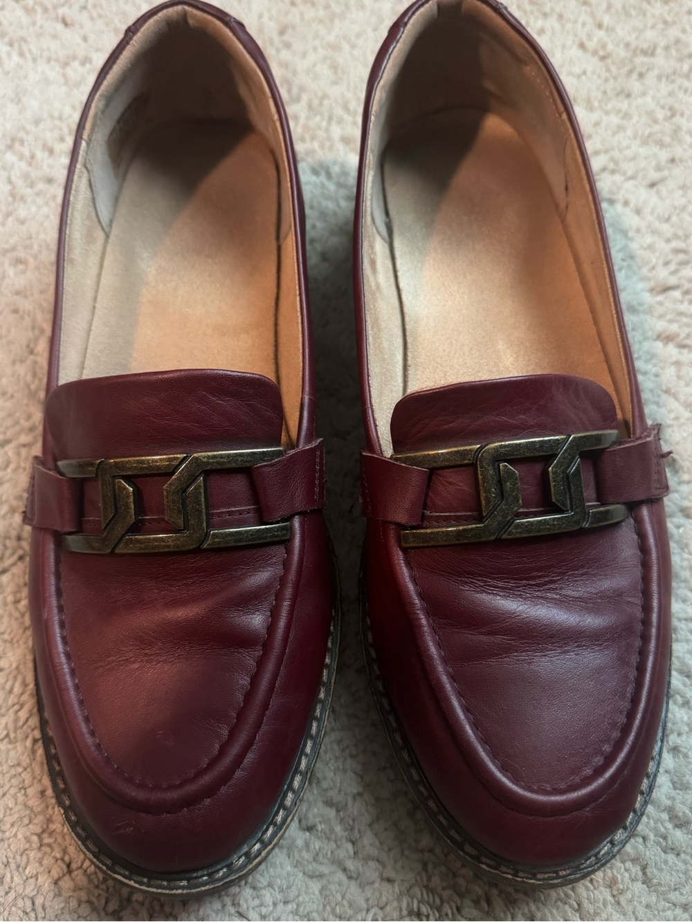 Rockport Kacey maroon loafers